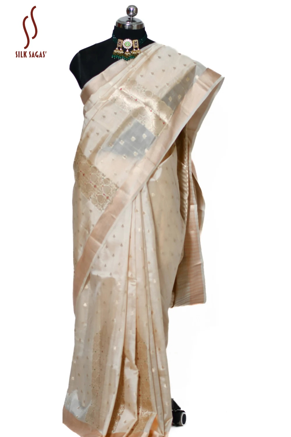 Pure Raw Mango Fancy Saree